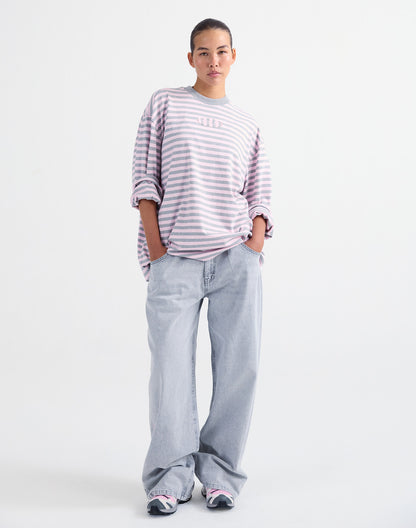 Pia Wide Skate Longsleeve | Pink