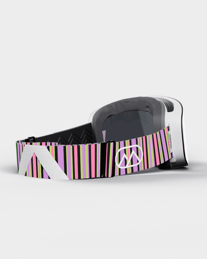 Skiglitz Stripe Goggles | Pink