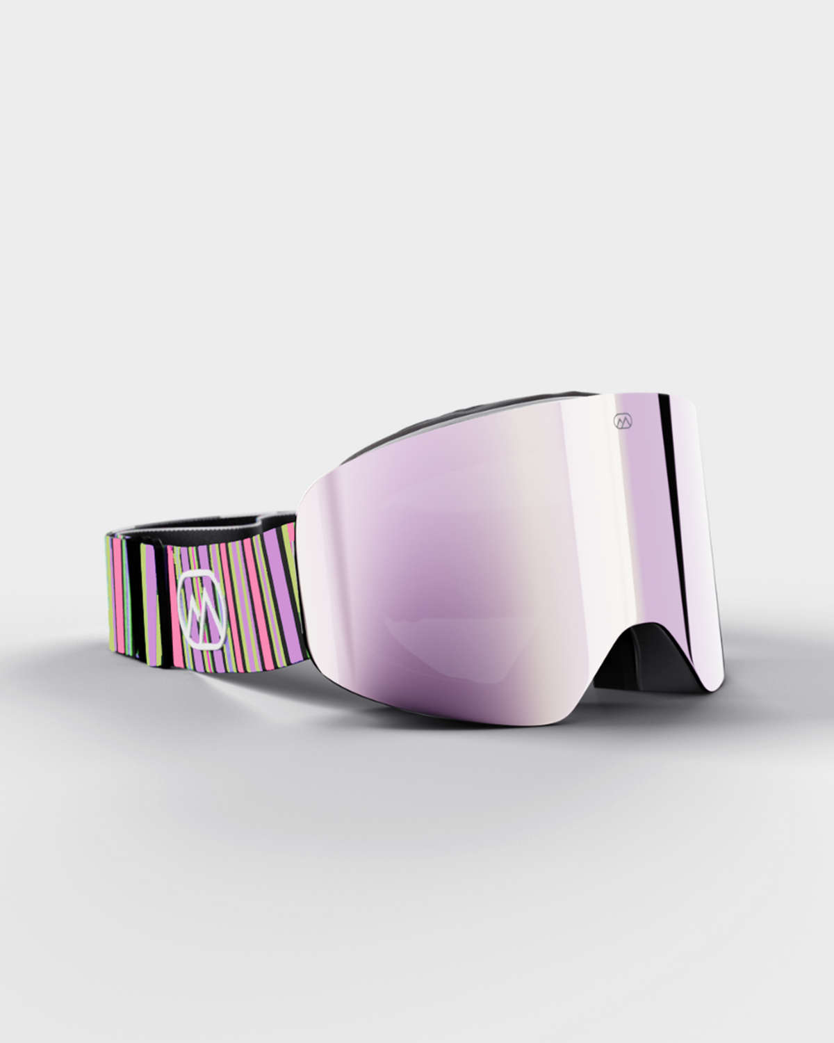 Skiglitz Stripe Goggles | Pink