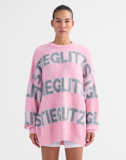Keisa Knitted Sweater | Pink