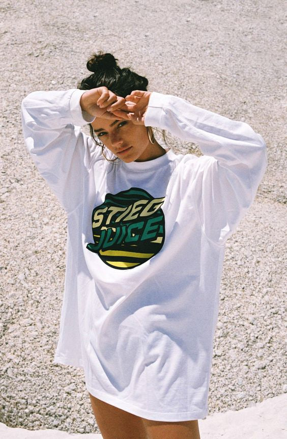 Stieg Juice Skate Longsleeve | White