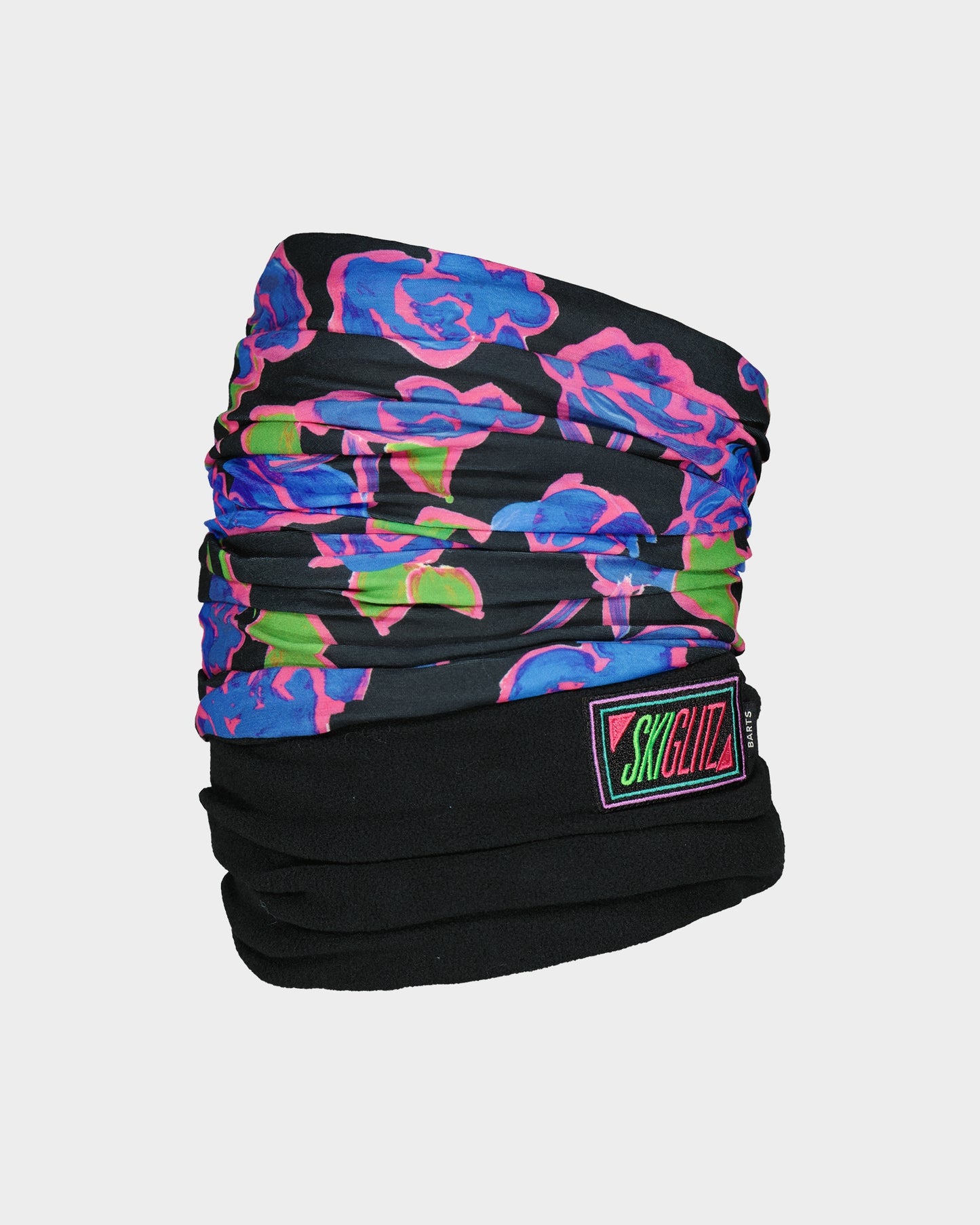 Skiglitz Multicolor Polar Neckwarmer | Black