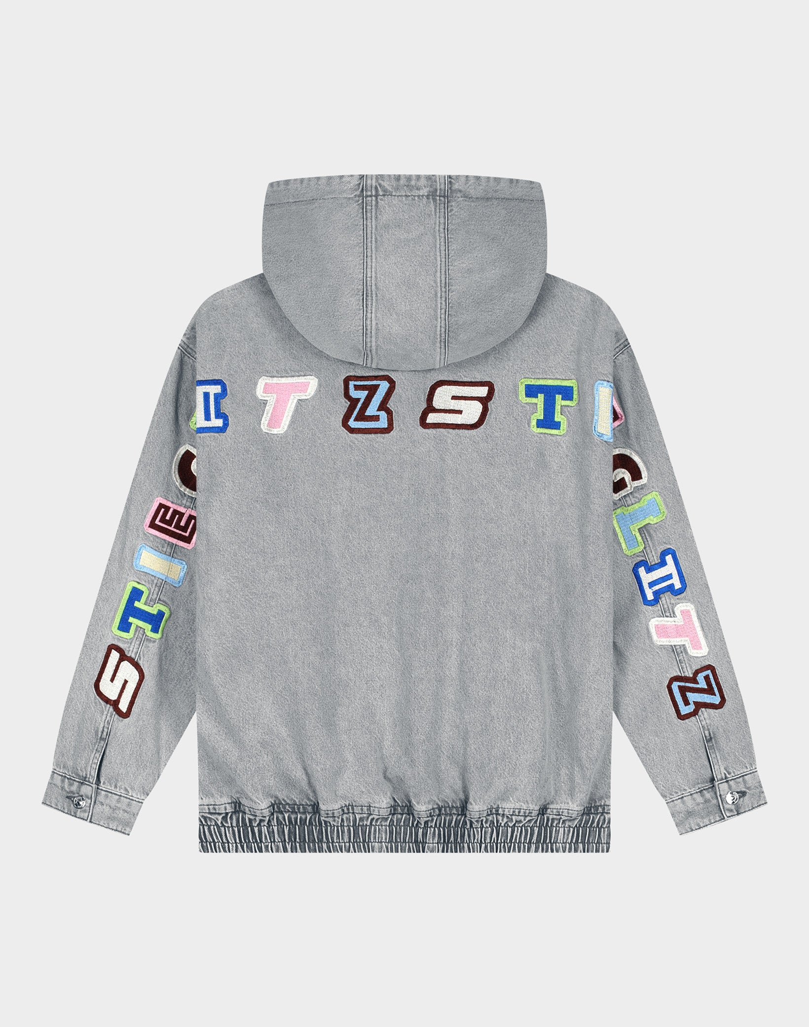 Ado Zipped Denim Hoodie Grey | Stieglitz SS26 - STIEGLITZ