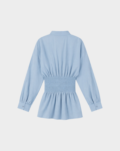 Amanda Smock Blouse | Blue