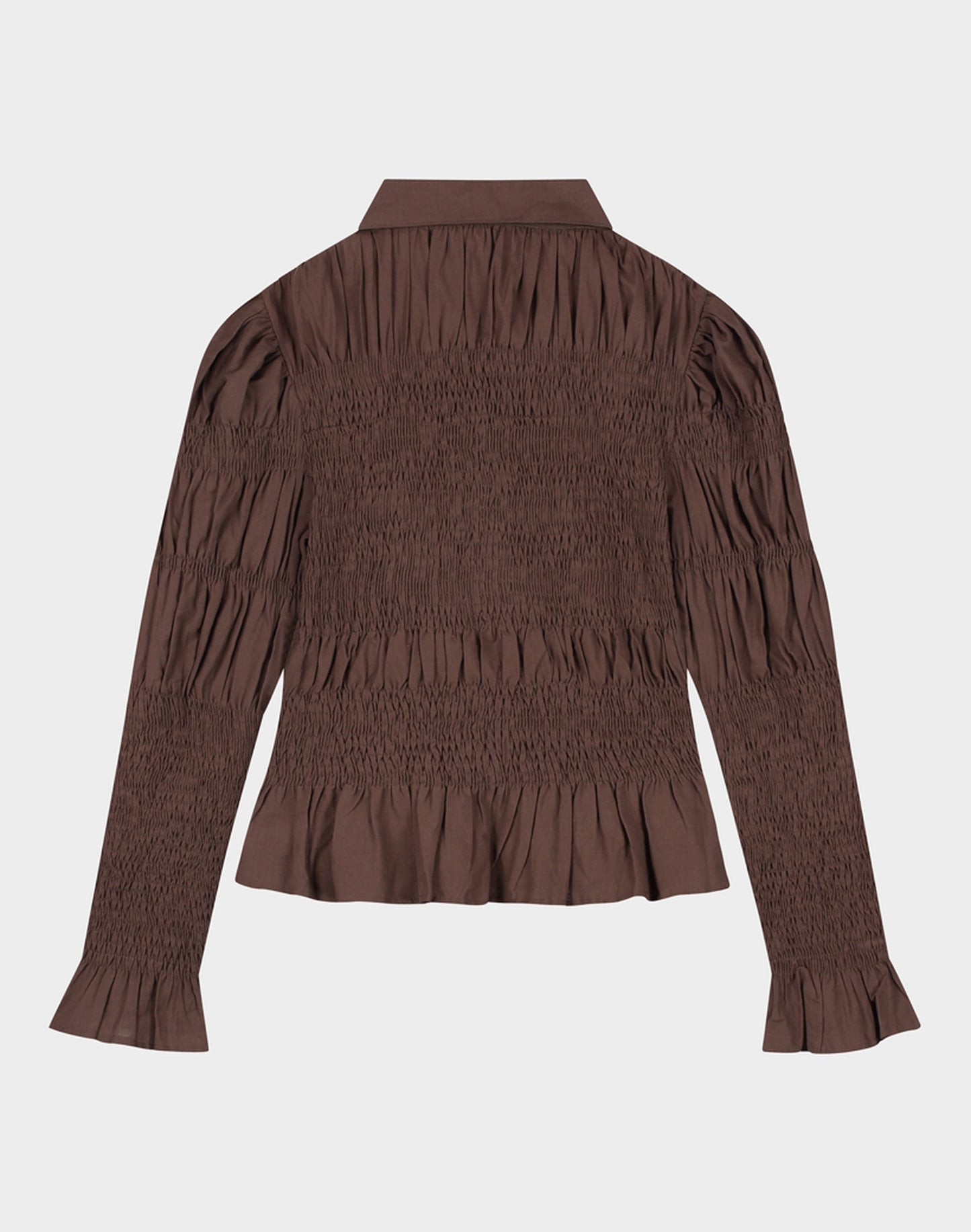 Andrea Smocked Blouse | Brown