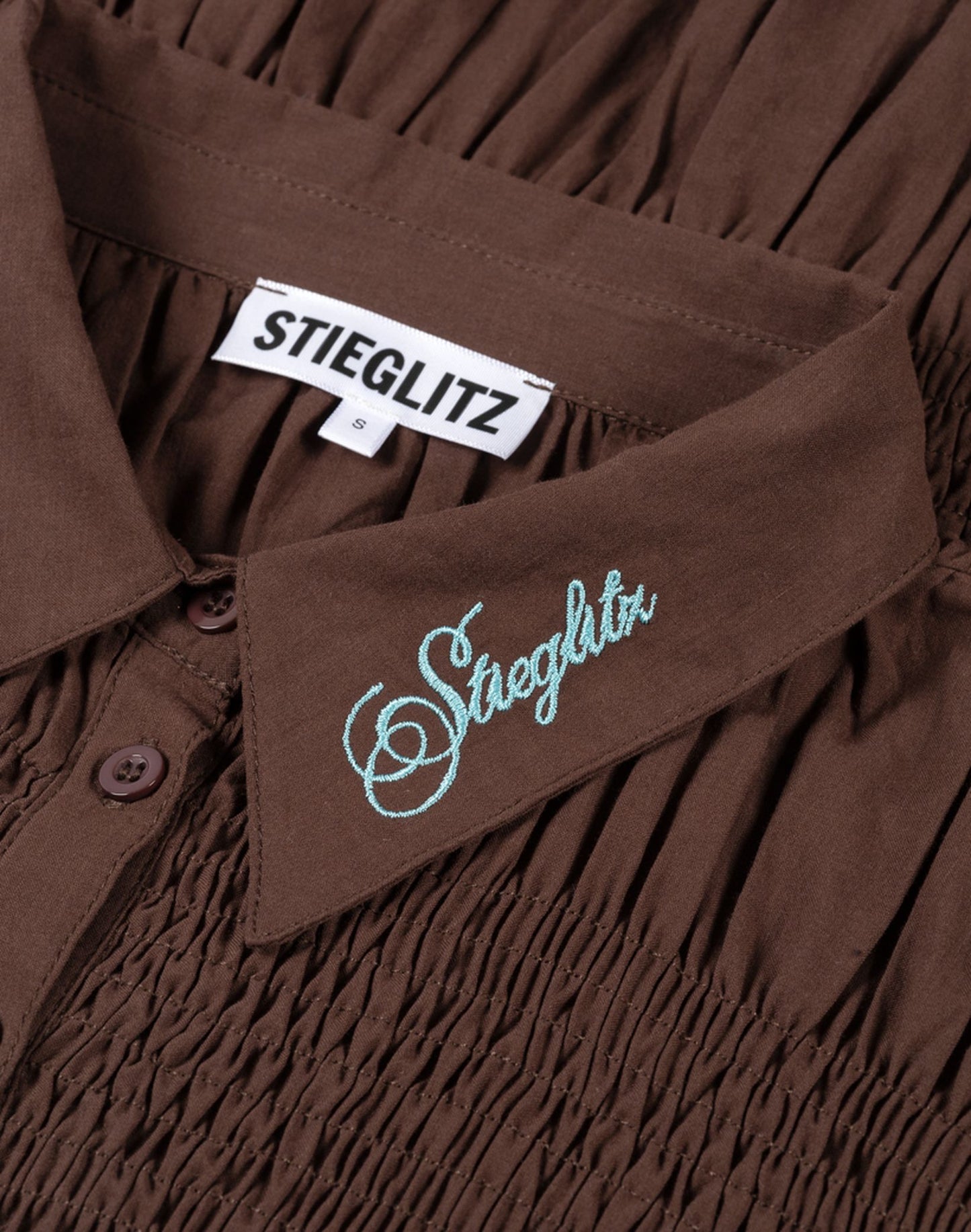 Andrea Smocked Blouse | Brown