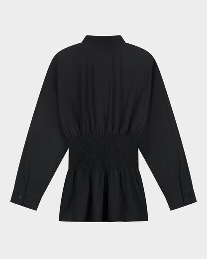 Auralie Smock Blouse | Black