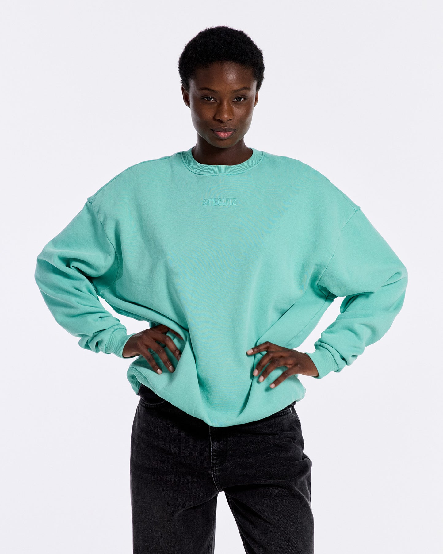 Basic Worn Out Sweater | Green