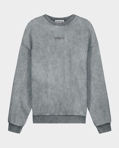 Basic Worn Out Sweater | Grey