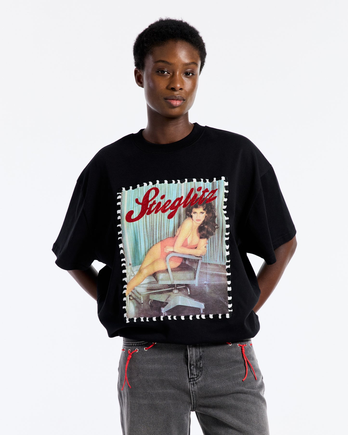 Bijou Oversized T-shirt | Black