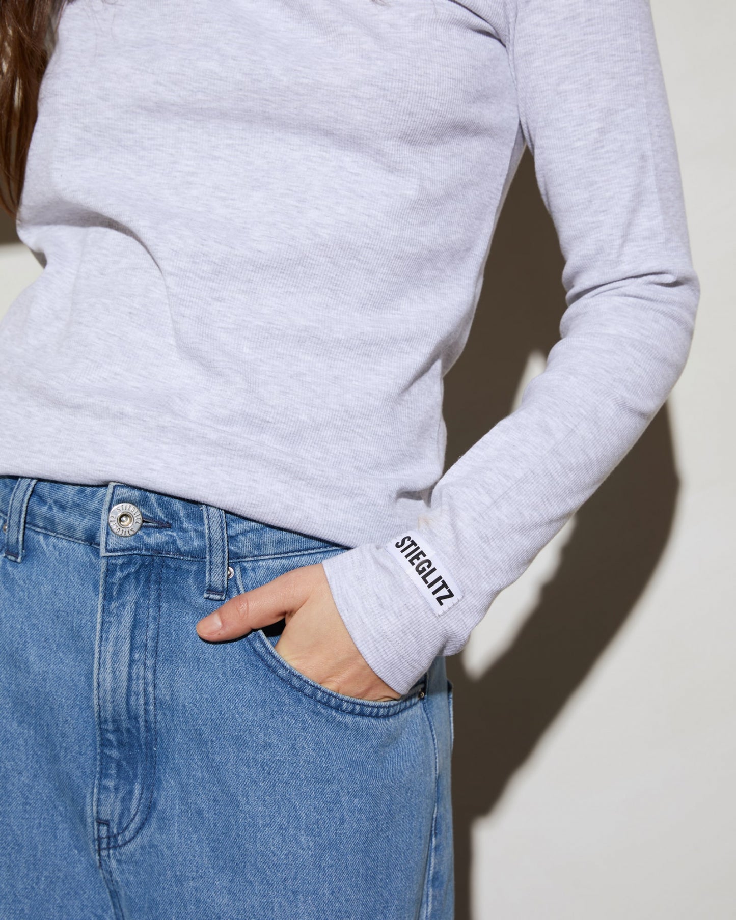 Basic Longsleeve | Melange grey