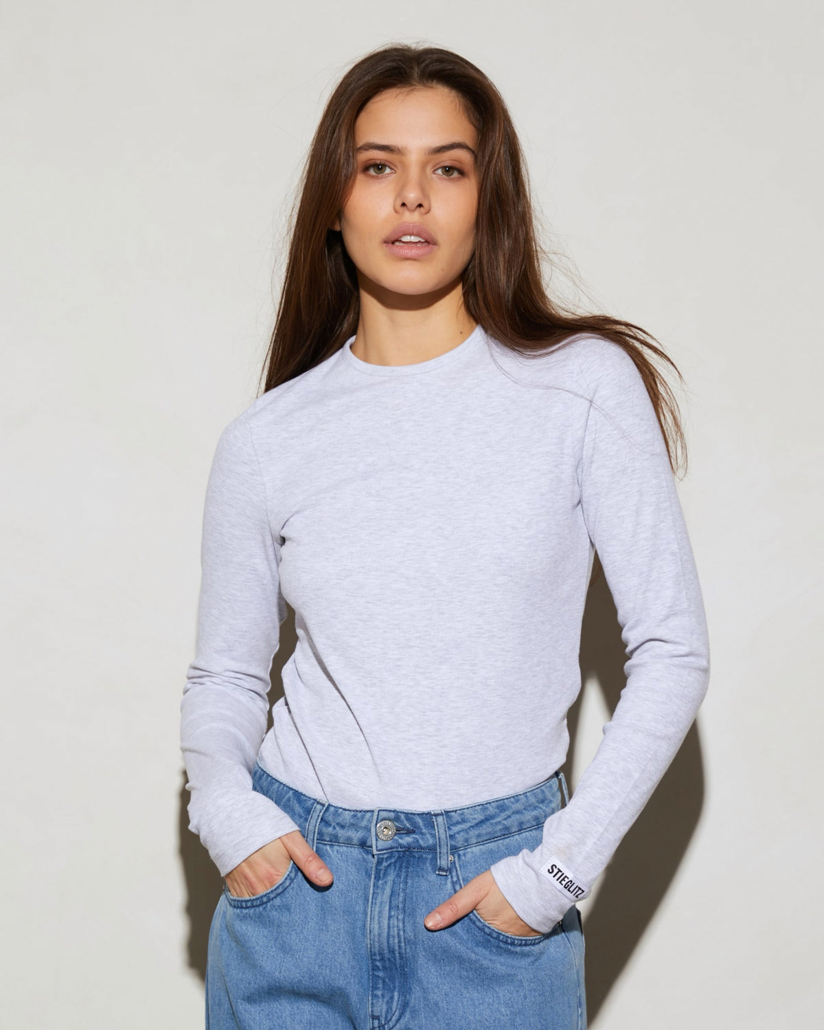 Basic Longsleeve | Melange grey