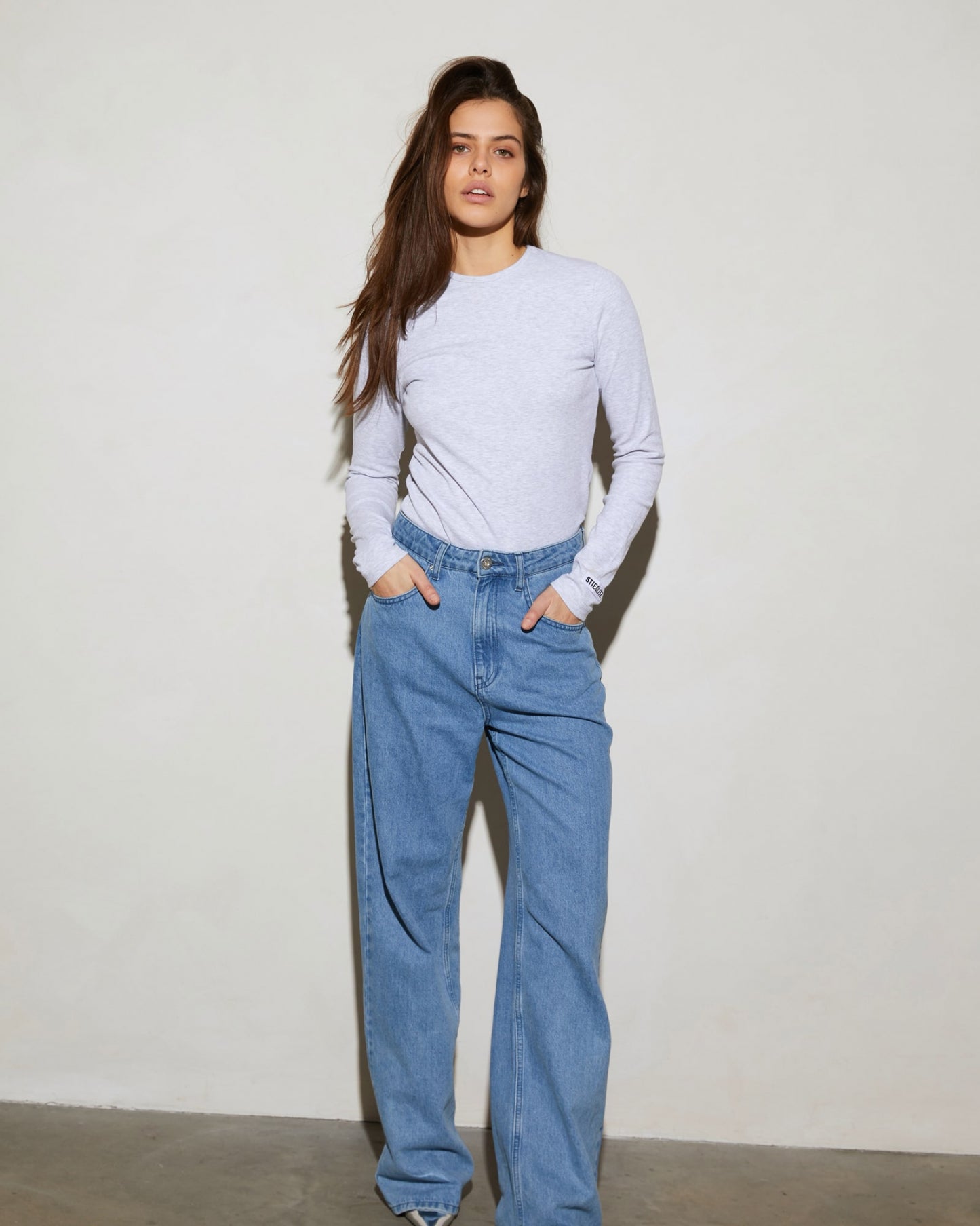 Basic Longsleeve | Melange grey