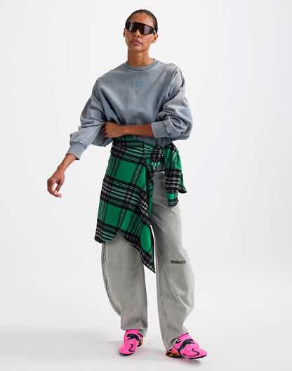 Basic Worn-out Sweater | Grey