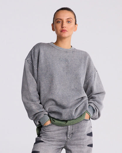 Basic Worn out Sweater | Grey