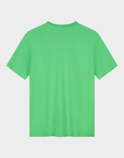 Basic Worn-out Oversized T-shirt | Green
