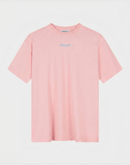 Basic Worn-out Oversized T-shirt | Pink