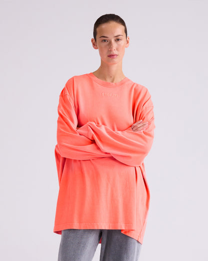 Basic Skate Longsleeve | Neon Orange | Coral