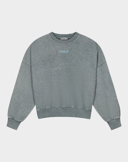 Basic Worn-out Sweater | Grey