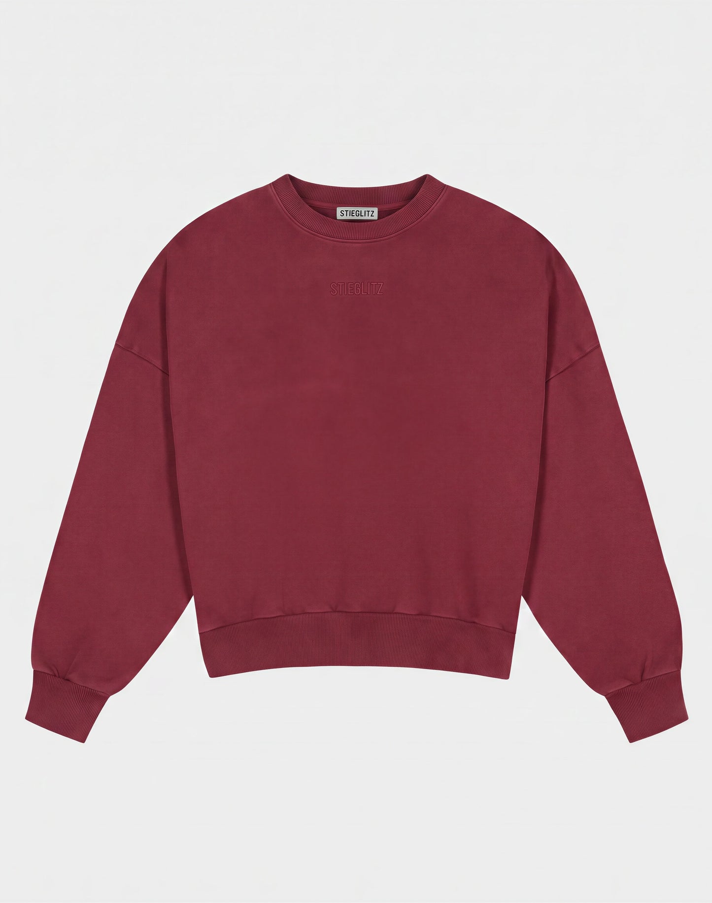 Basic Worn-out Sweater | Red