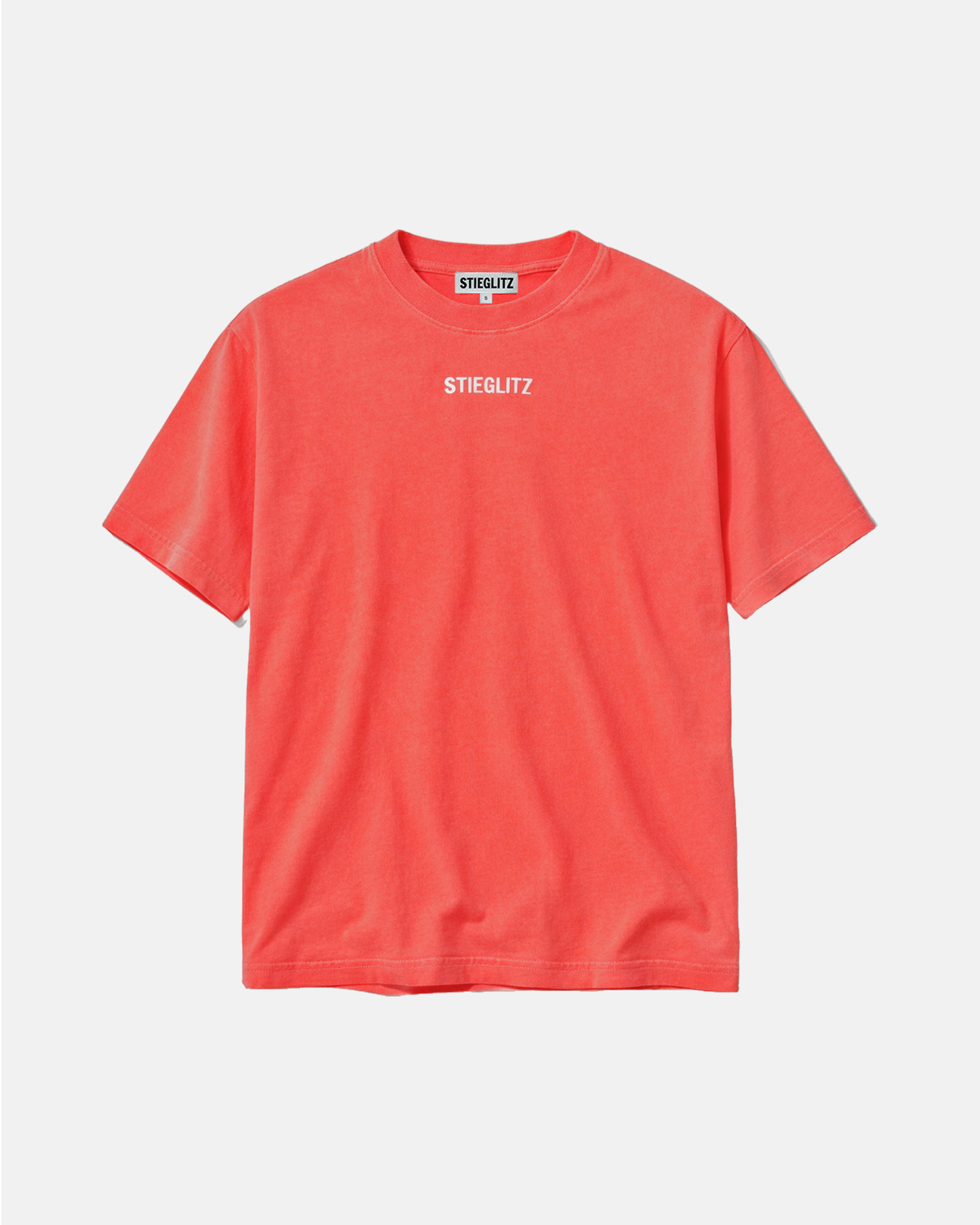 Basic Worn-out Oversized T-shirt | Coral