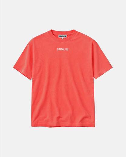 Basic Worn-out Oversized T-shirt | Coral