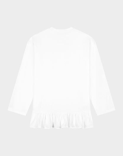 Brisa Wide Skate Longsleeve | White