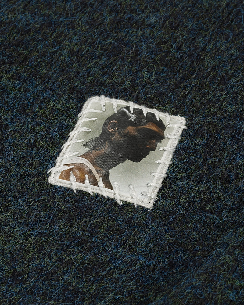 Camille Cropped Knitted Sweater | Black