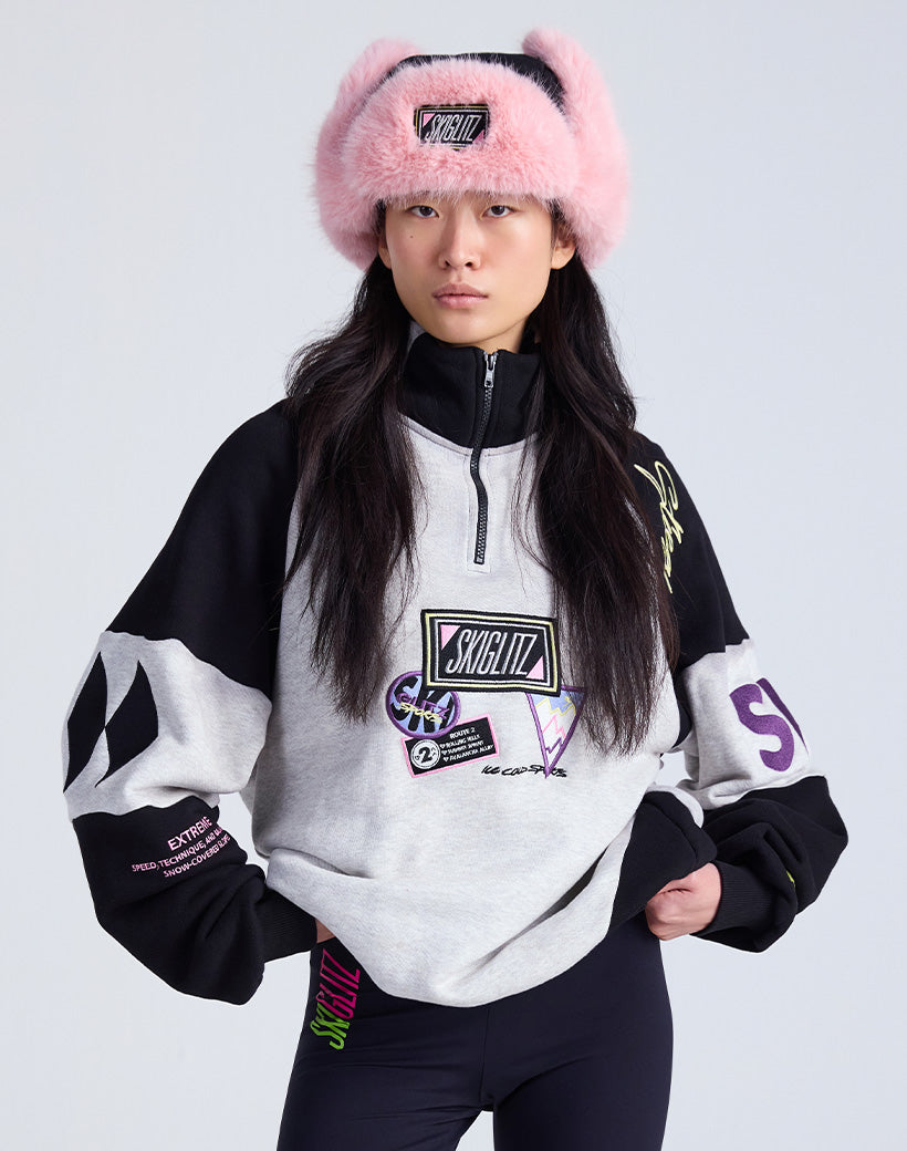 Skiglitz Bomber Aviator Hat | Black