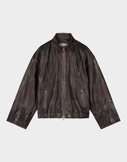 Carmen Leather Jacket | Brown