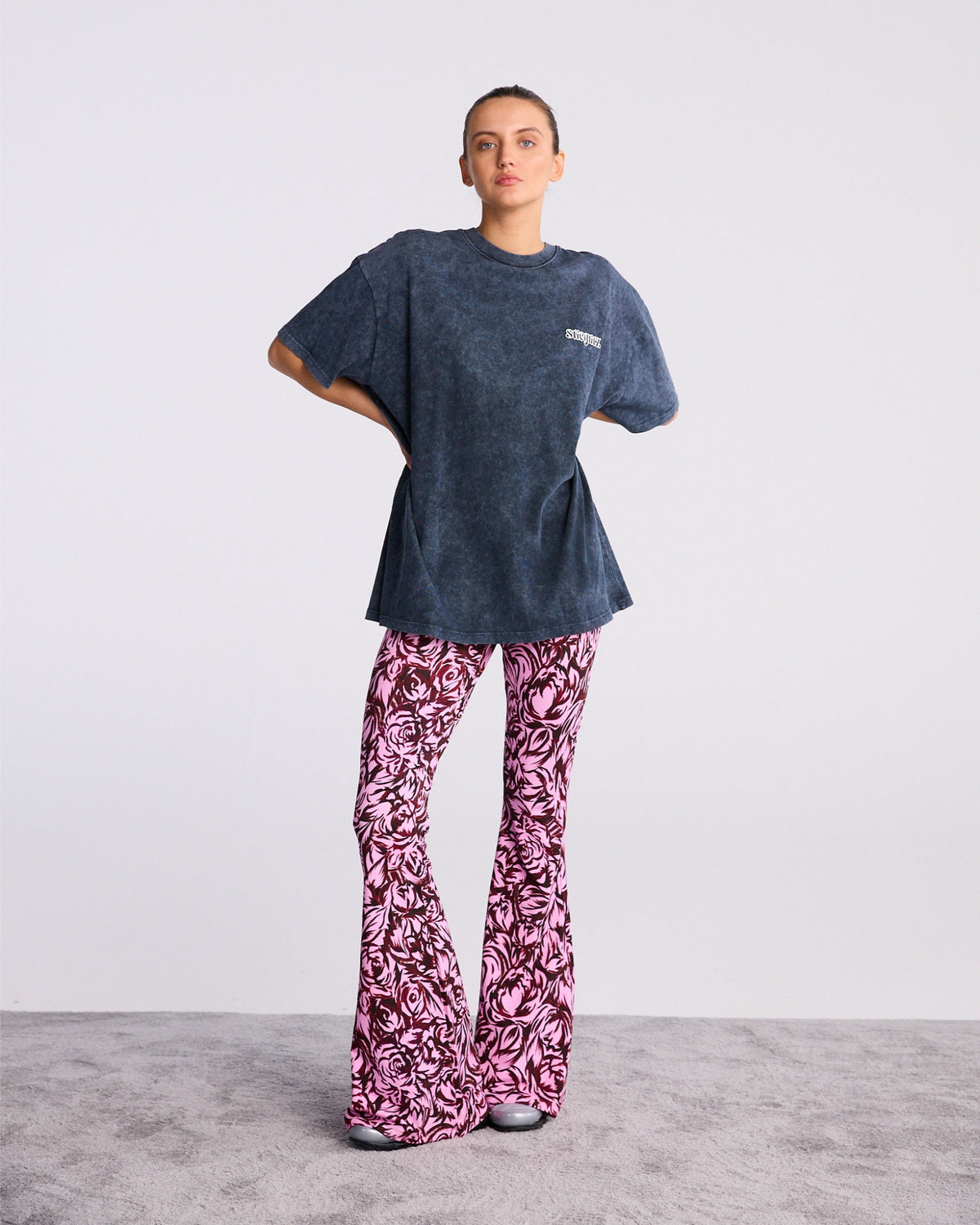 Chaline Flared Legging | Pink