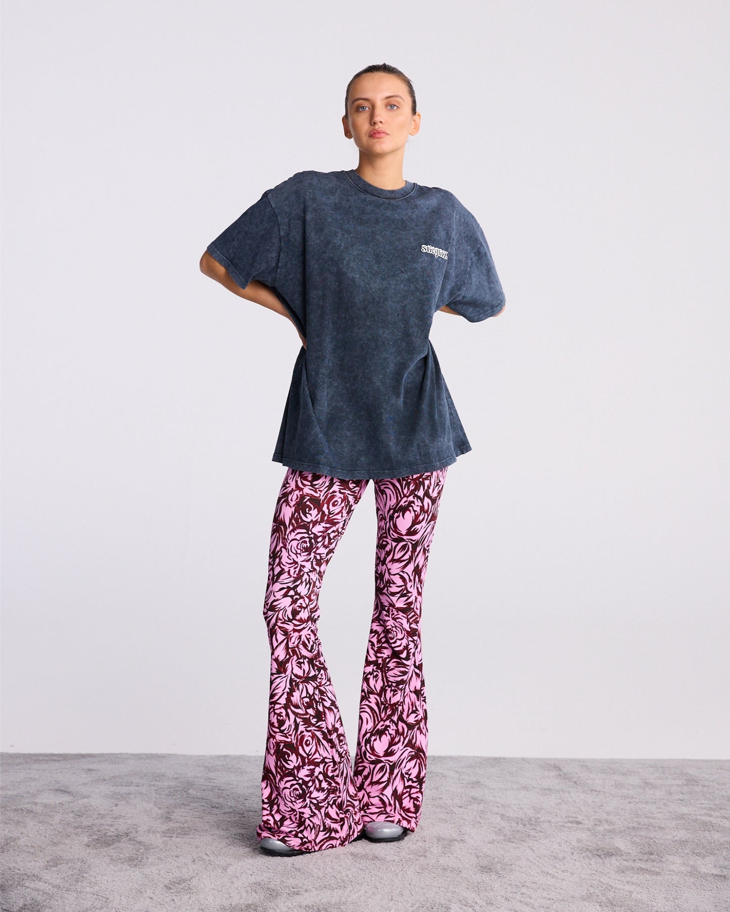 Chaline Flared Legging | Pink