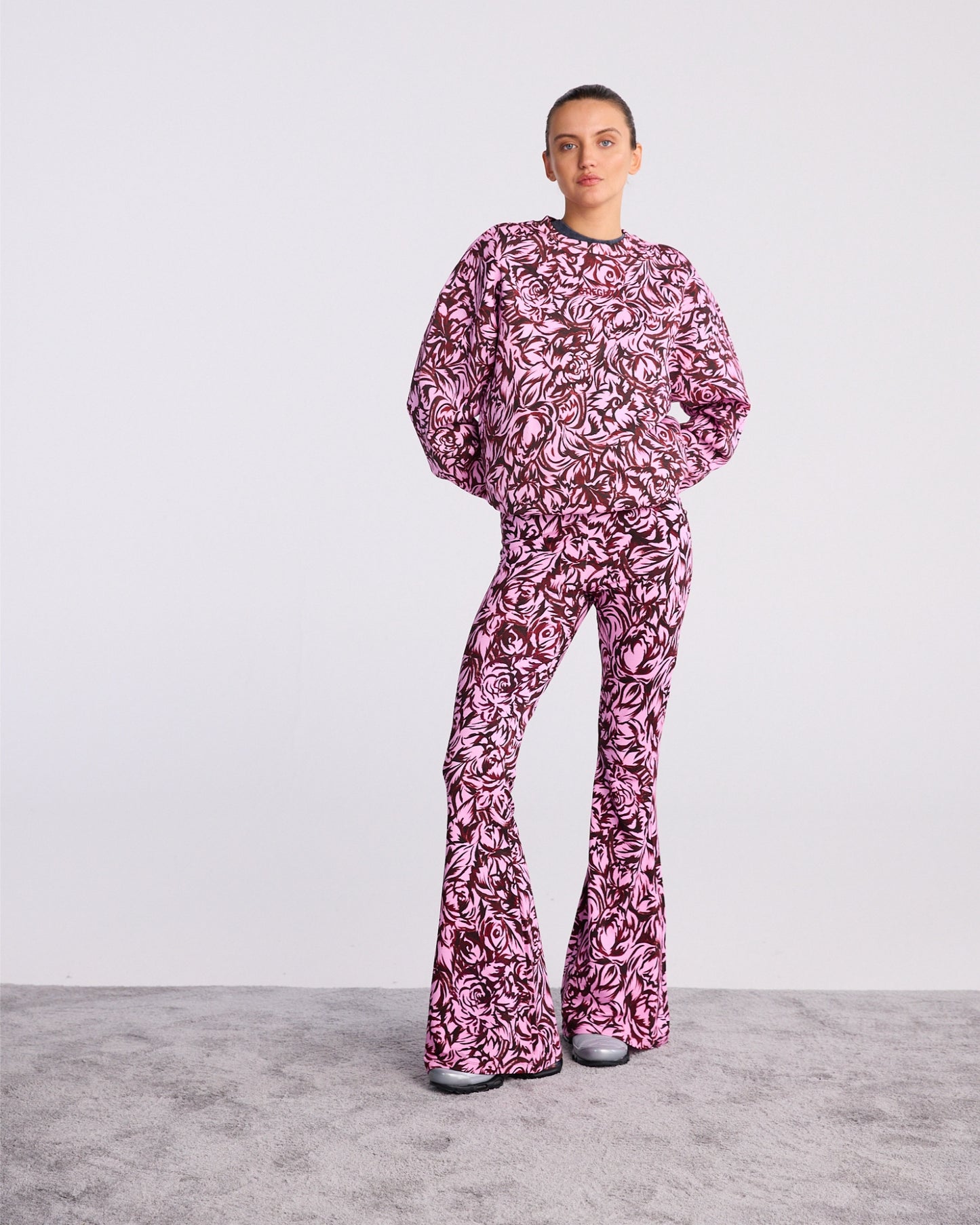 Chaline Flared Legging | Pink