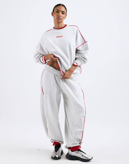 Como Balloon Sweatpants | Melange grey