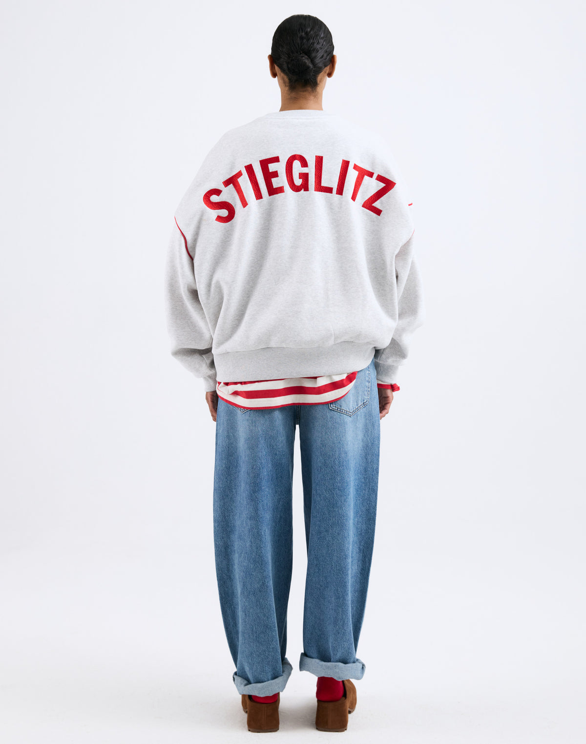 Como Oversized sweater | Melange grey