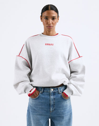 Como Oversized sweater | Melange grey