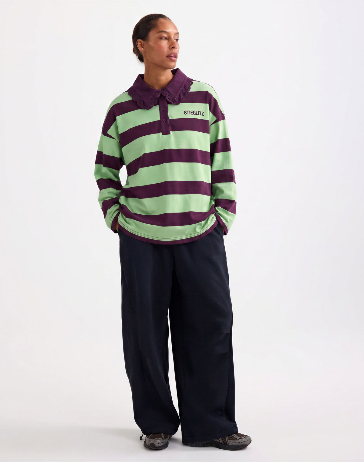Danila Polo Wide Longsleeve | Green