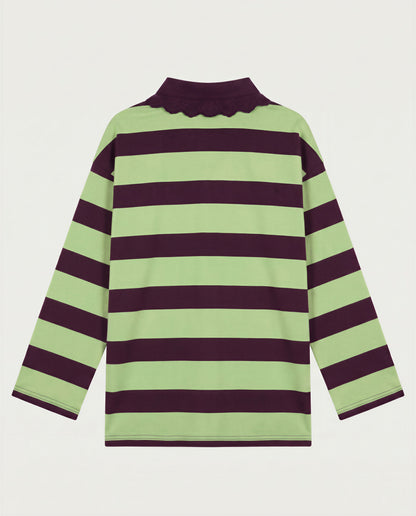 Danila Polo Wide Longsleeve | Green