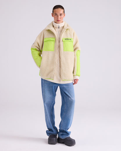 Devante Teddy Jacket | Beige
