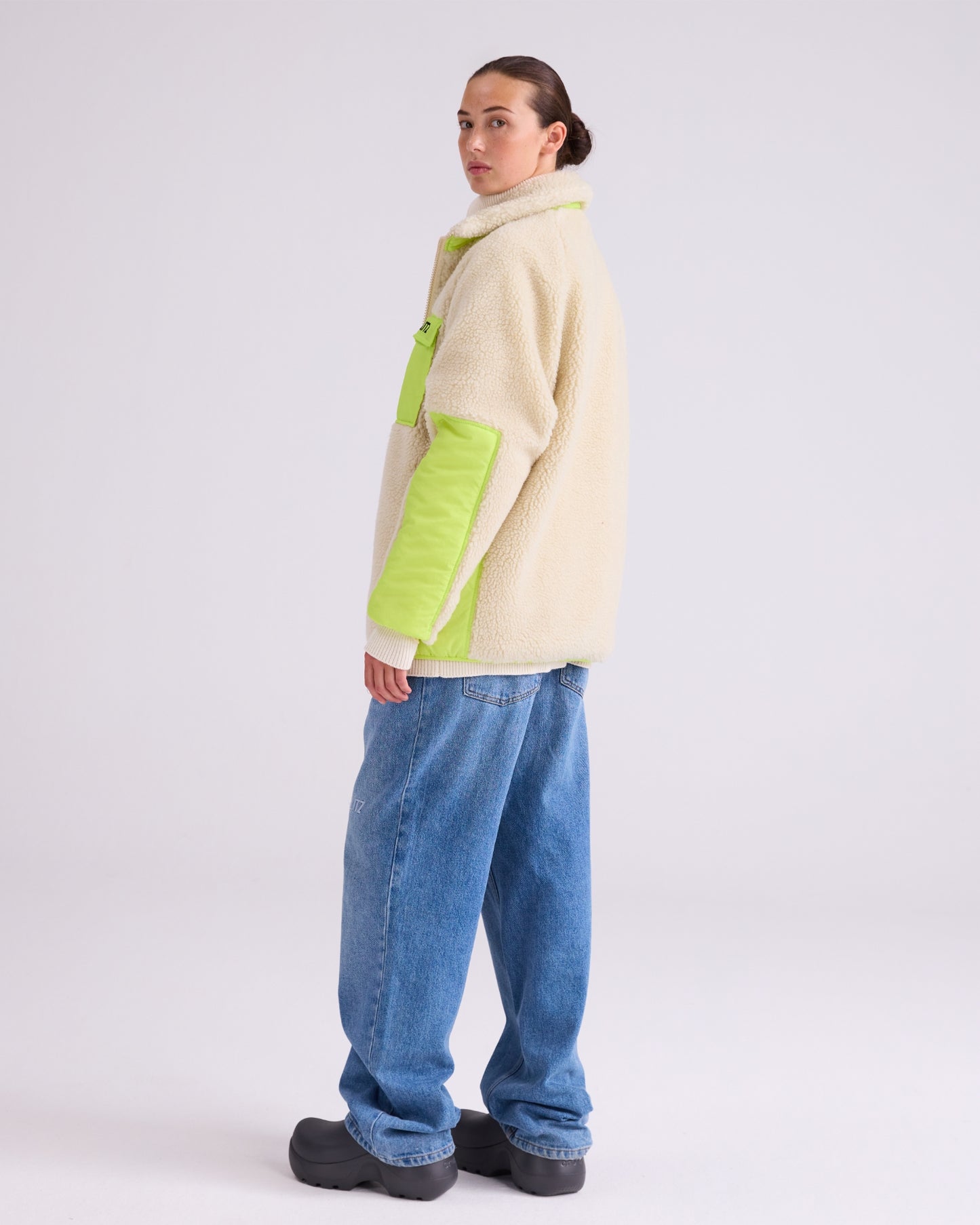 Devante Teddy Jacket | Beige