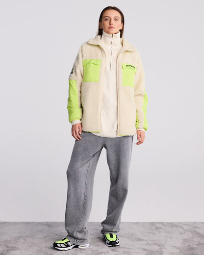 Devante Teddy Jacket | Beige