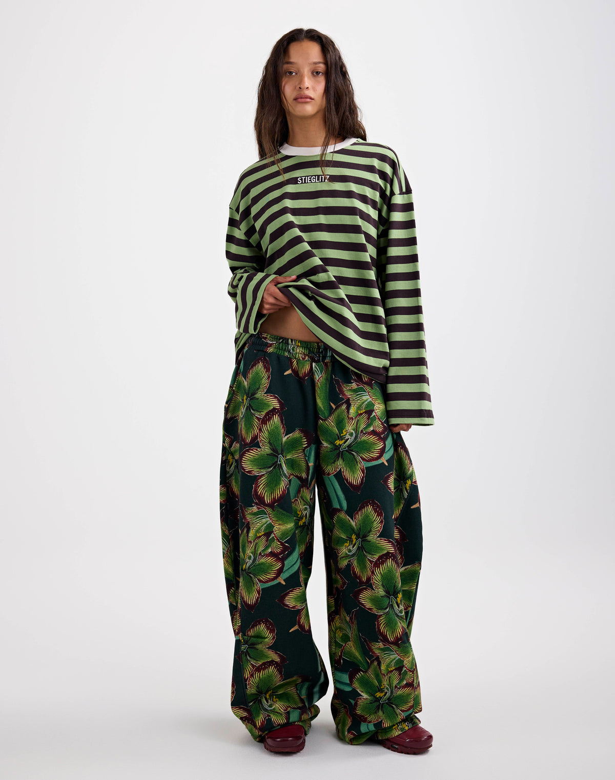 Donna Wide Skate Longsleeve | Green
