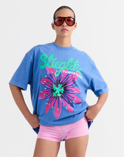 Elida Oversized t-shirt | Blue