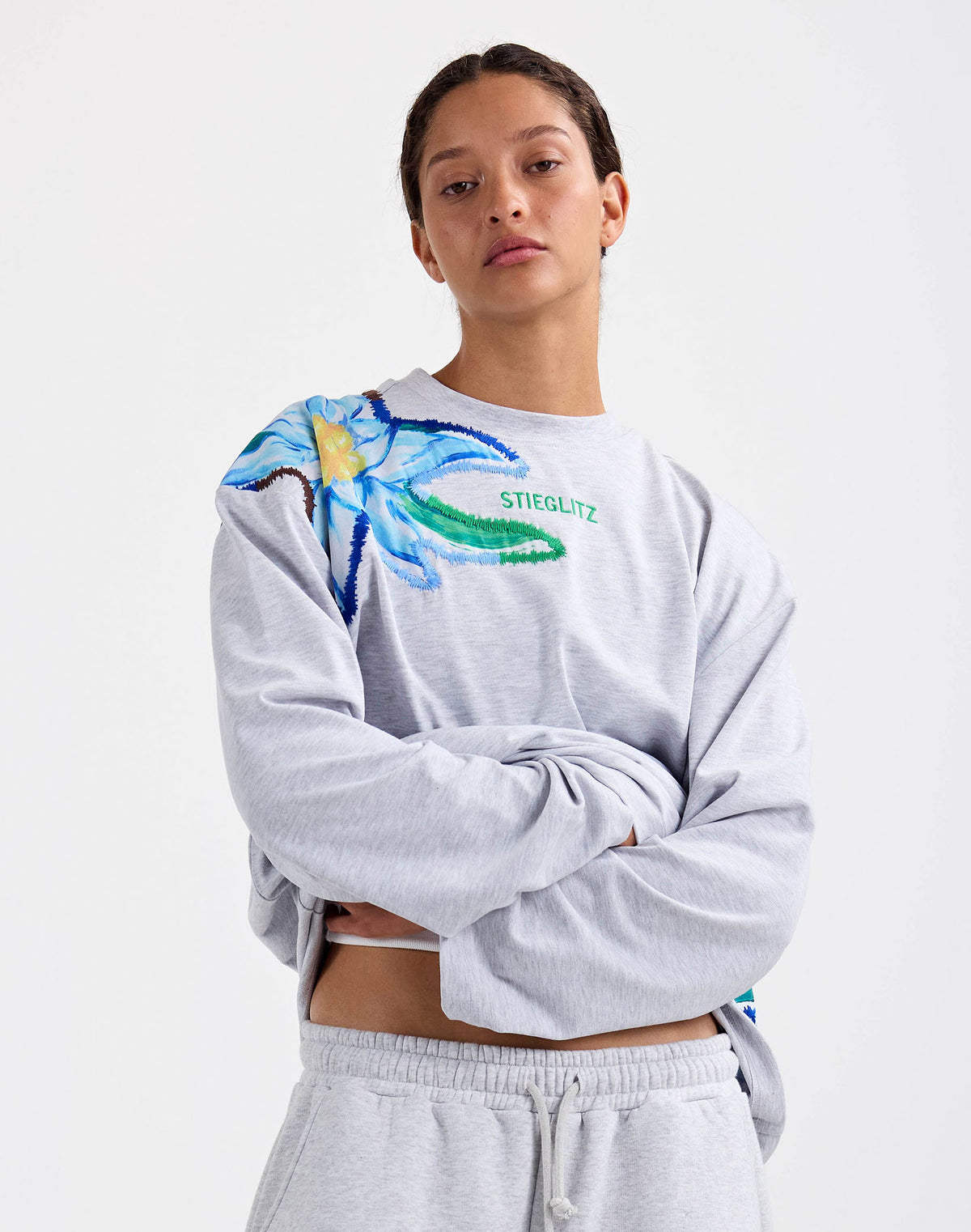 Eliza Wide Skate Longsleeve | Grey