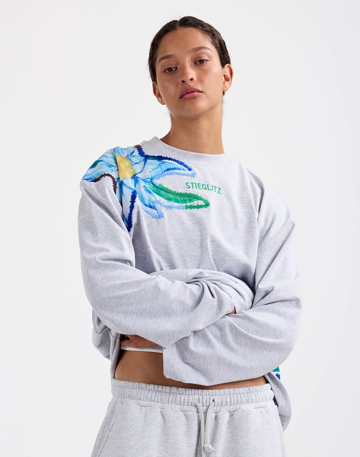 Eliza Wide Skate Longsleeve | Grey