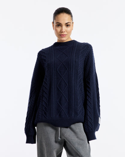 Fauve Knitted Jumper | Blue