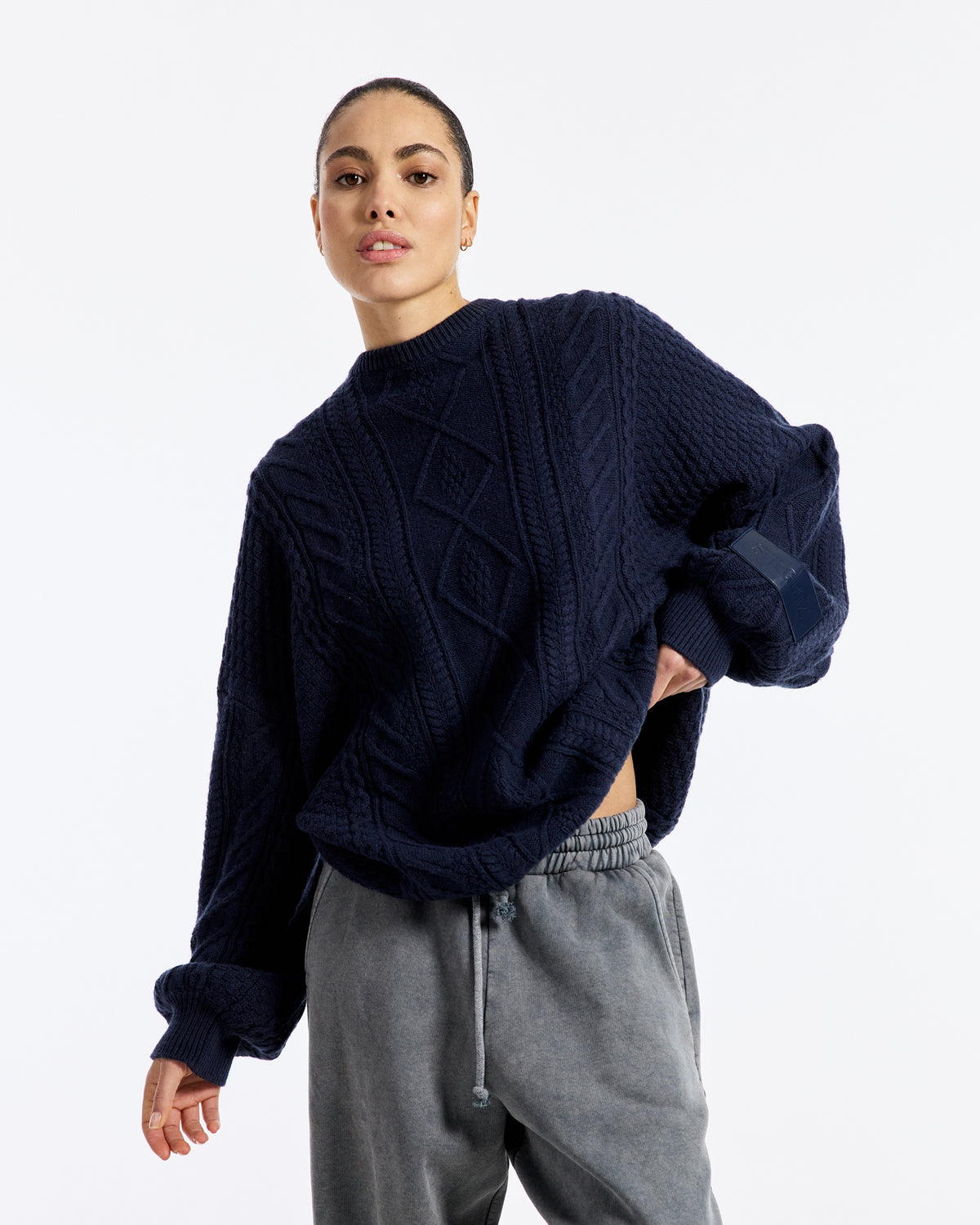 Fauve Knitted Jumper | Blue