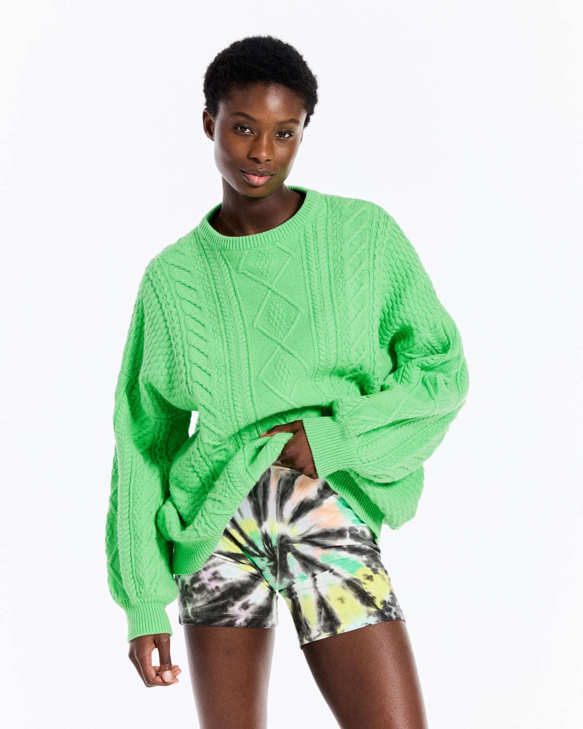 Fauve Knitted Jumper | Green