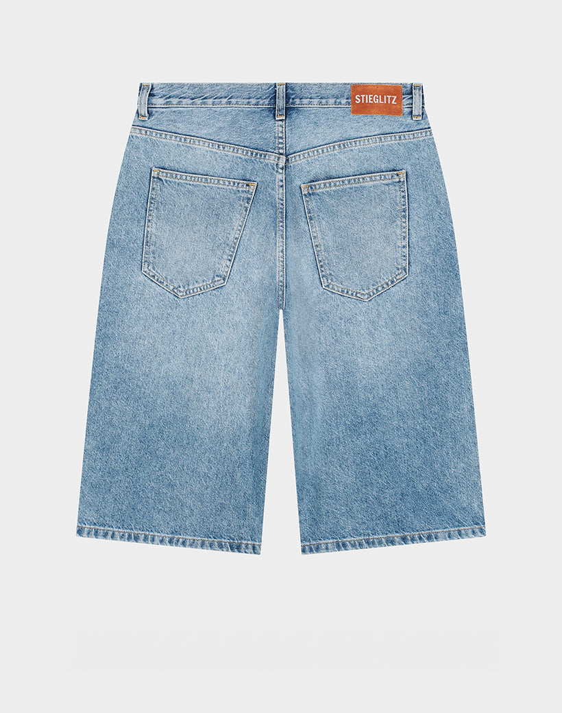 Fabio Bermuda Denim Shorts | Denim blue