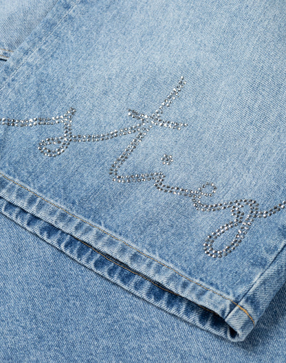 Fabio Bermuda Denim Shorts | Denim blue